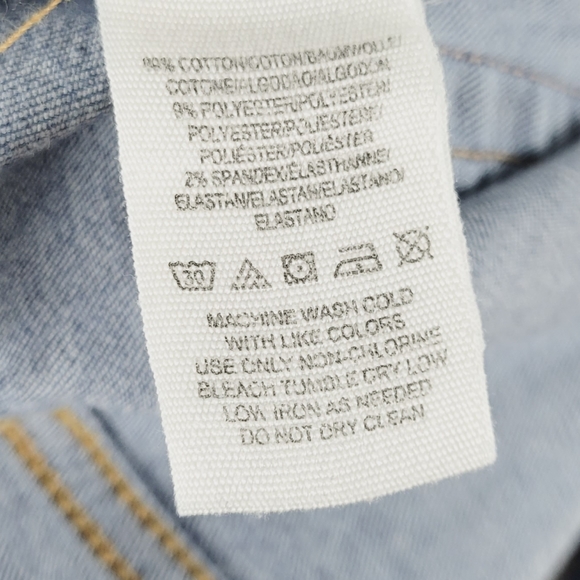 FREE PEOPLE Busted Knee Blue Jeans Size 31 - Picture 5 of 5